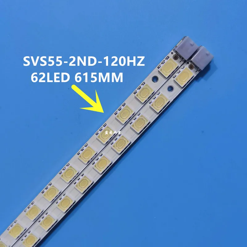 

FOR Hisense LED55T18GP Article lamp LJ64-01744A LJ64-01745A SVS55-2ND-120HZ 62LED 615MM 100%NEW LED backlight strip