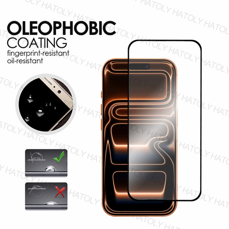 Фото Защитное стекло для iPhone 18 Pro Max, 17, 17e, 18, 18 Pro Max, 3/2/1 шт., с полным клеевым покрытием №4