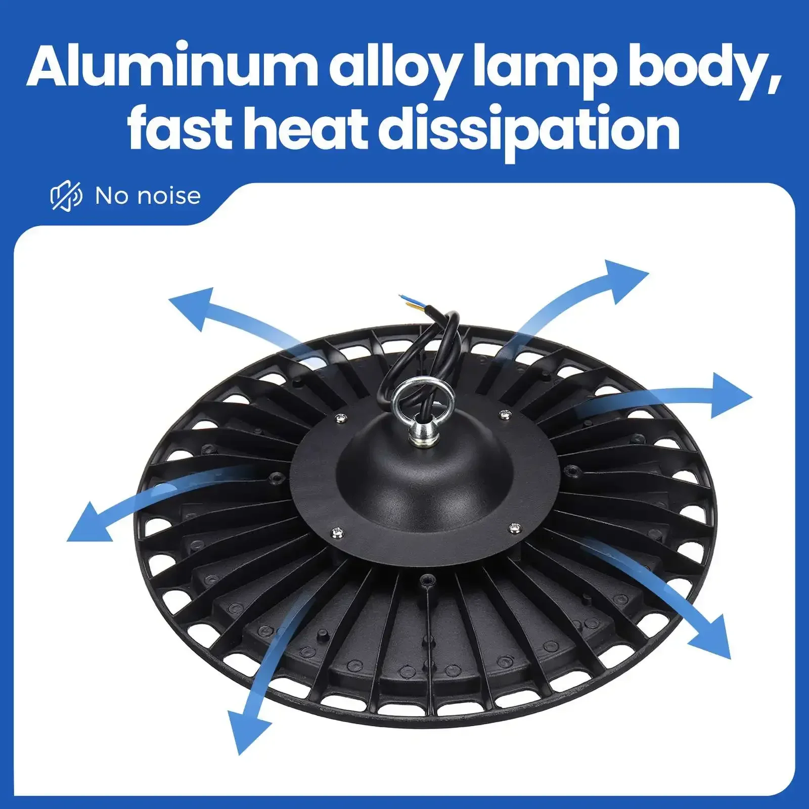 Лампа в виде НЛО для высоких промышленных помещений с защитой от воды IP65