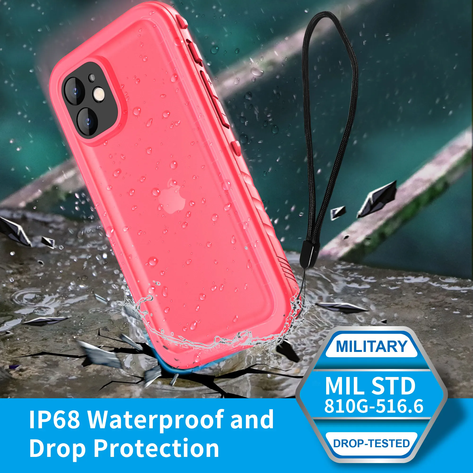 Чехол Cozycase IP68 ДЛЯ iPhone 13 12 11 Pro Max XS полностью герметичный водонепроницаемый чехол