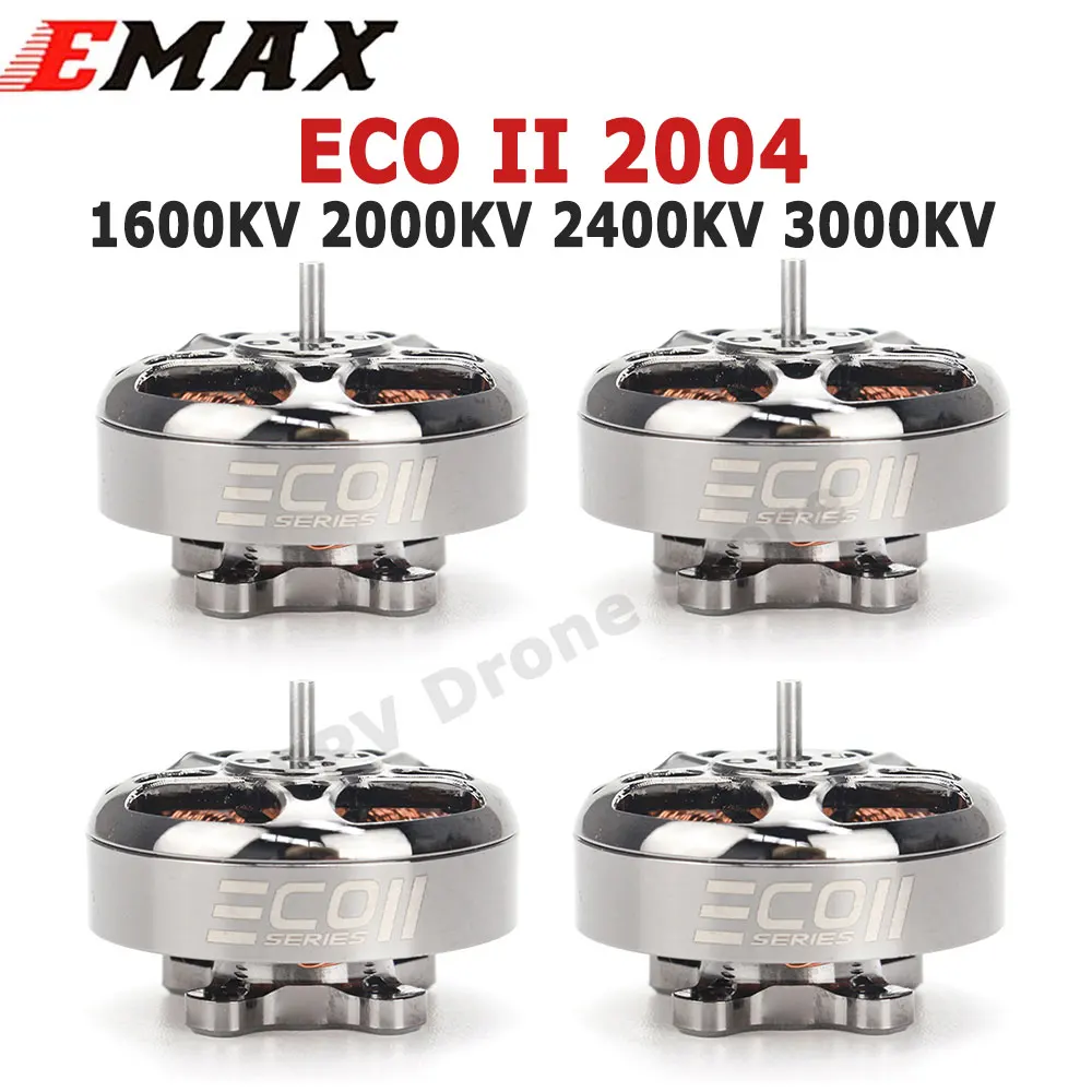 Emax ECO II Series 2004 кв 3-6S Lipo бесщеточный двигатель 3 мм подшипниковый вал для радиоуправляемого FPV гоночного дрона