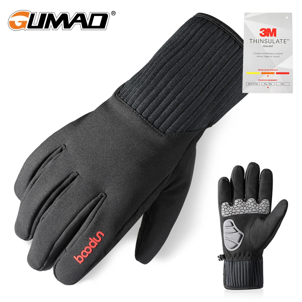 

Winter Skiing Full Finger Gloves Thermal Touch Screen Cold Waterproof Cycling Outdoor Sports Non-Slip Snowmobile Glove Men Women