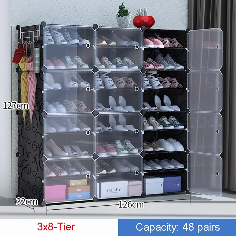 

Hallway Nesting Plastic Shoe Cabinet Organizer Kotatsu Cabinet Shoes Multilayer White Armoires Salon Library Furniture XG001