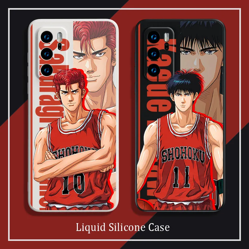 

Anime Slam Dunk Soft Case for Xiaomi Redmi Note 12 11 Pro Plus 11S 10S 9S 10 8 7 6 9 Pro Max 10C K60 K60E Liquid Silicone Cover