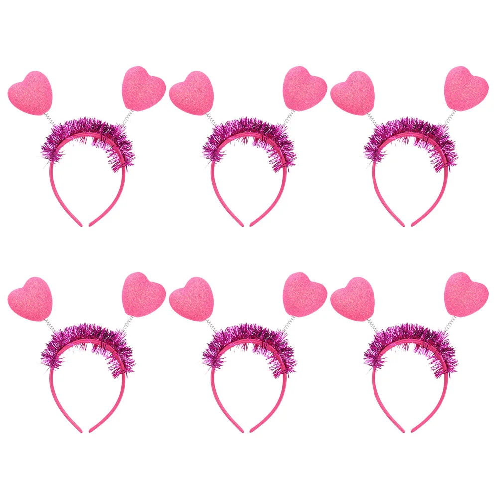 

Headband Heart Headgear Girls Headwear Valentine S Day Headdress Bopper Cupid Lovely Holiday Fashionable Party Carnival Festival