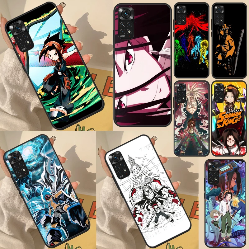

Чехол Shaman King для Xiaomi Redmi Note 10 Pro, чехол для Redmi Note 11 Pro, 8, 9, 10S, 11S, 10A, 10C, 9A, 9C, 9T