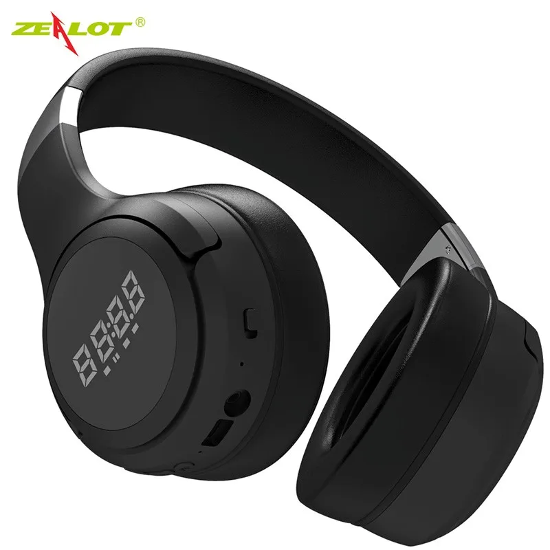 

Bluetooth-наушники ZEALOT B28 складные с активным шумоподавлением и ЖК-дисплеем