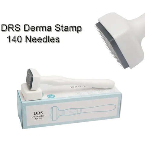 DRS 140 Derma Stamp Микроиглы Настоящая игла Микронидлинг Красота Уход за кожей лица Рост бороды Рост волос на голове Повторный рост волос от прыщей Шрамы от прыщей