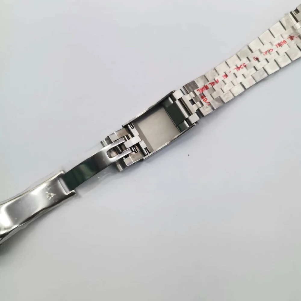20mm Silver Nologo Jubilee Stainless Steel Bracelet 316L Watch Band Wrist Strap for SUB GMT Watch Case Mod Parts Accessories