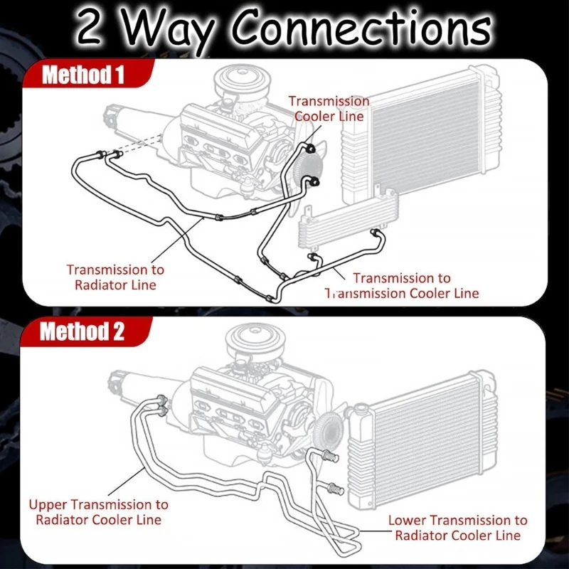 Универсальный автомобильный плетеный шланг охладителя трансмиссионной