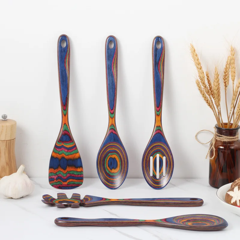 

BD814 cooking gadgets spatula set kitchenware wooden cooking utensils