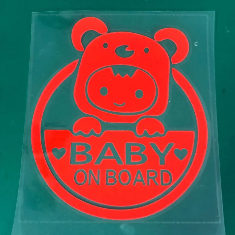 

Милые Мультяшные детские наклейки на доске, яркие предупреждающие наклейки, наклейки для украшения кузова автомобиля