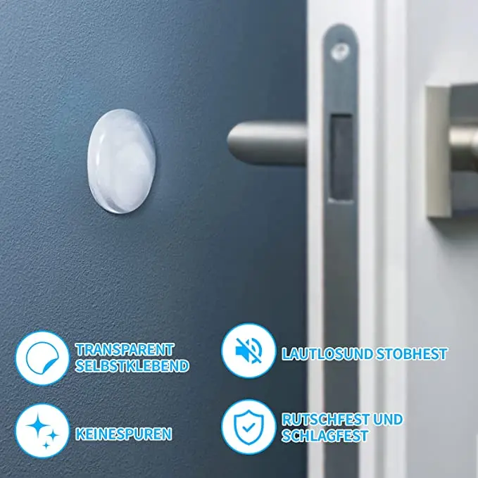 

18 Pieces Door Handle Stopper Pad Multipurpose Transparent Wall Mounted Self-adhesive Bumper Patch Stopping Cushion