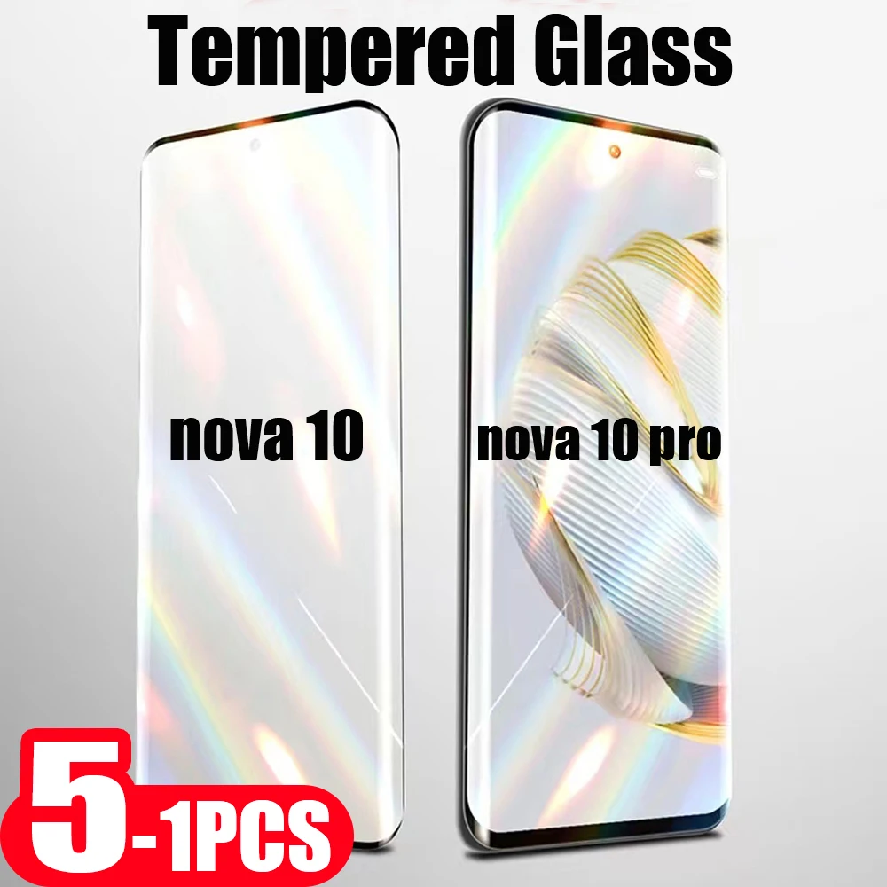 

5-1Pcs for Huawei nova 10 9 8 7 pro 10z 8i SE Youth full cover tempered glass phone screen protector smartphone protective film