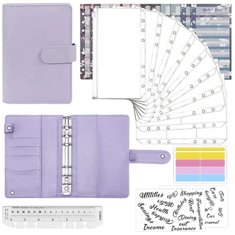 

2X Budget Binder Set-28 Pieces Of Budget Binder,Money Saving Binder, Cash Envelope For Budget And Financial Management E