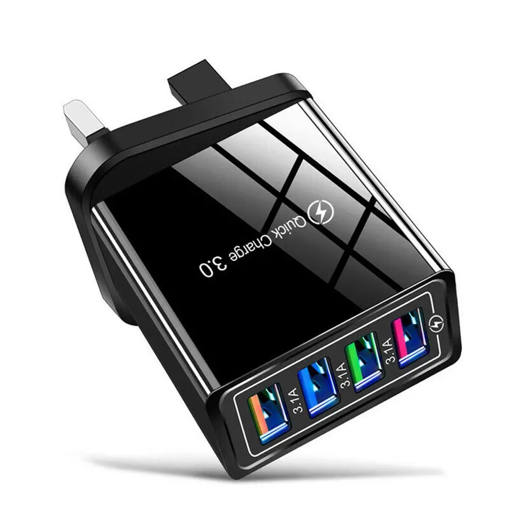 

Travel USB Transformer Portable UK EU US Plug Adapter Fast Quick Charger Wall Charger Power Supply