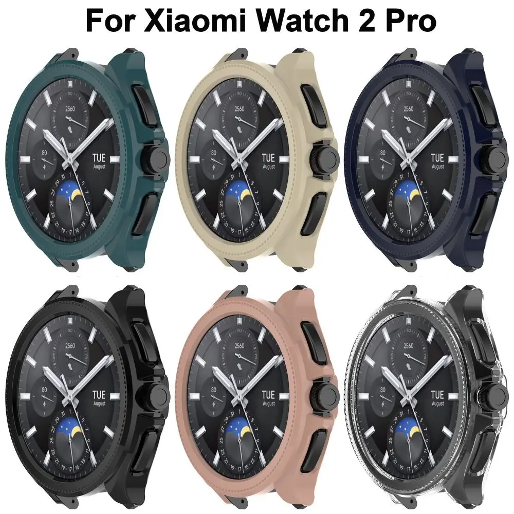 Фото Модный чехол для ПК для Xiaomi Watch 2 Pro, защитная рамка для экрана, твердый корпус, бампер для Xiaomi Watch 2 Pro, аксессуары для умных часов №2