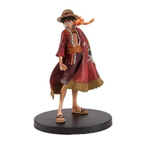 anime figure one piece straw hat monkey d luffy model collectible doll figurine gifts furnishing articles toys christmas gifts