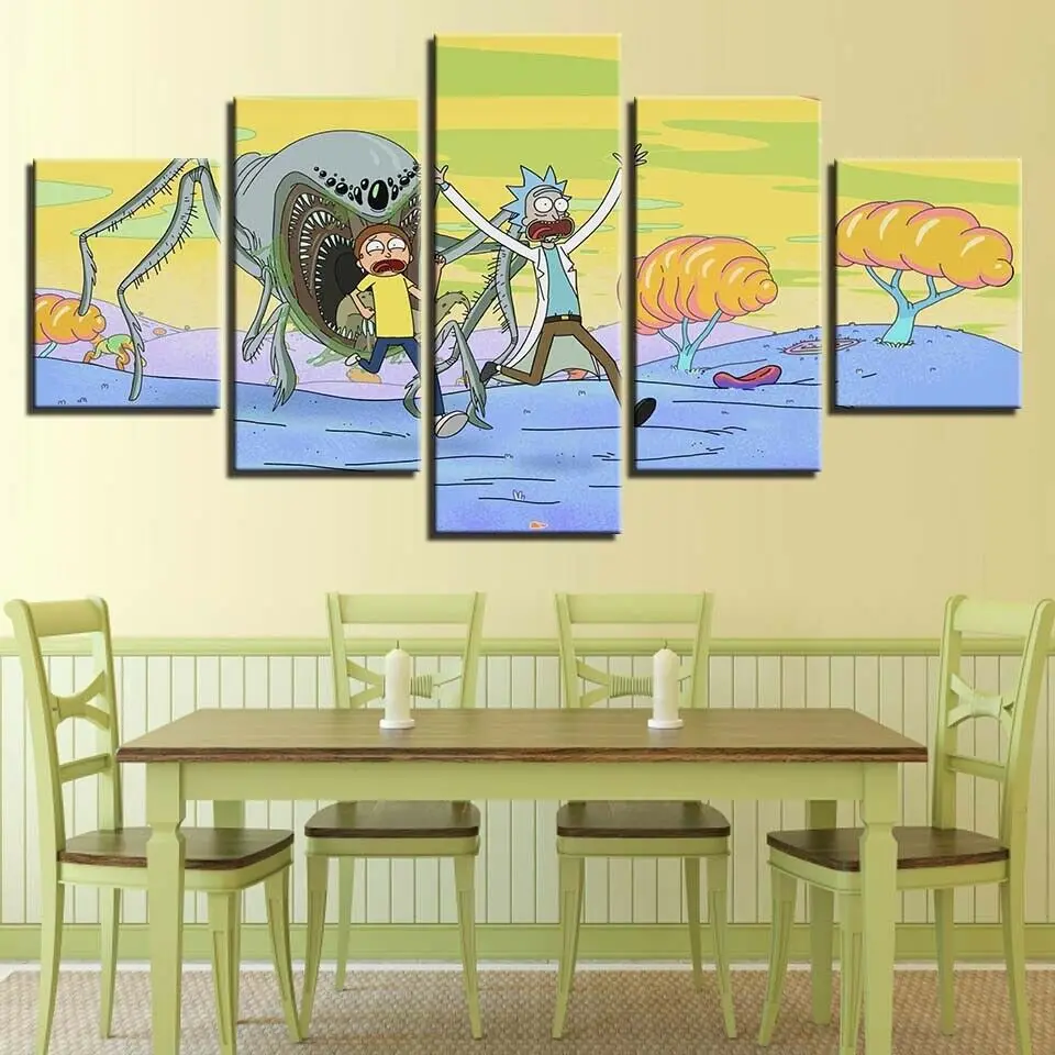 

5 шт., декоративные картины на холсте, без рамки