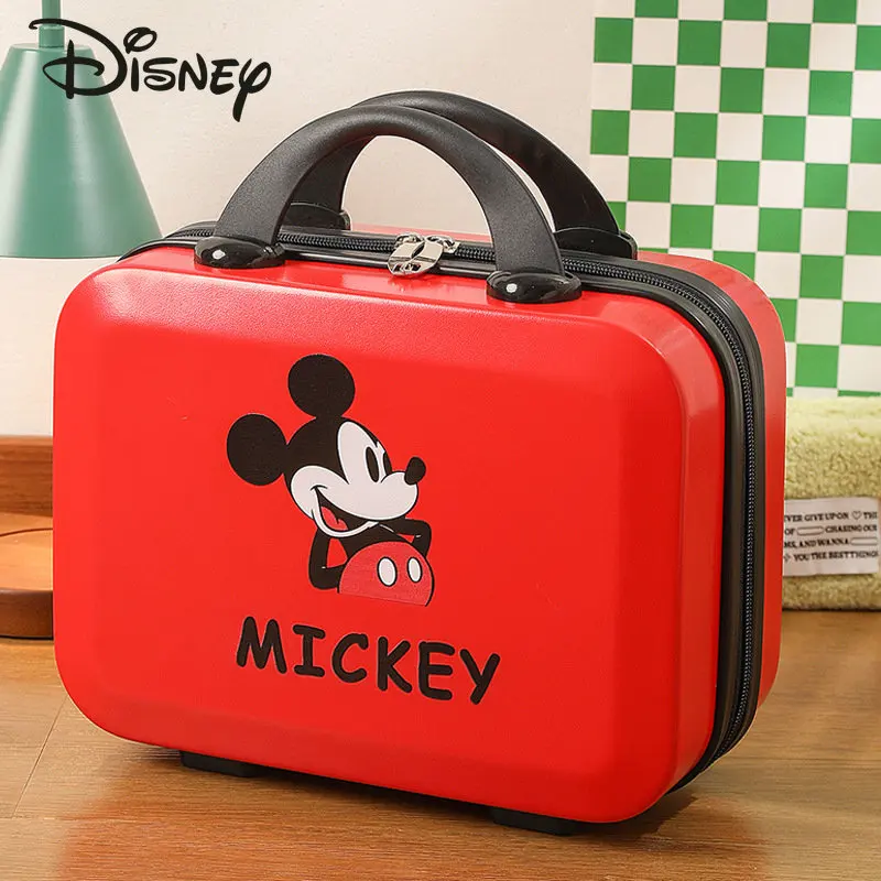 Disney Mickey New Travel Case Fashion High Quality Solid Color Handheld Makeup Bag Cartoon Short Distance Travel Storage Box