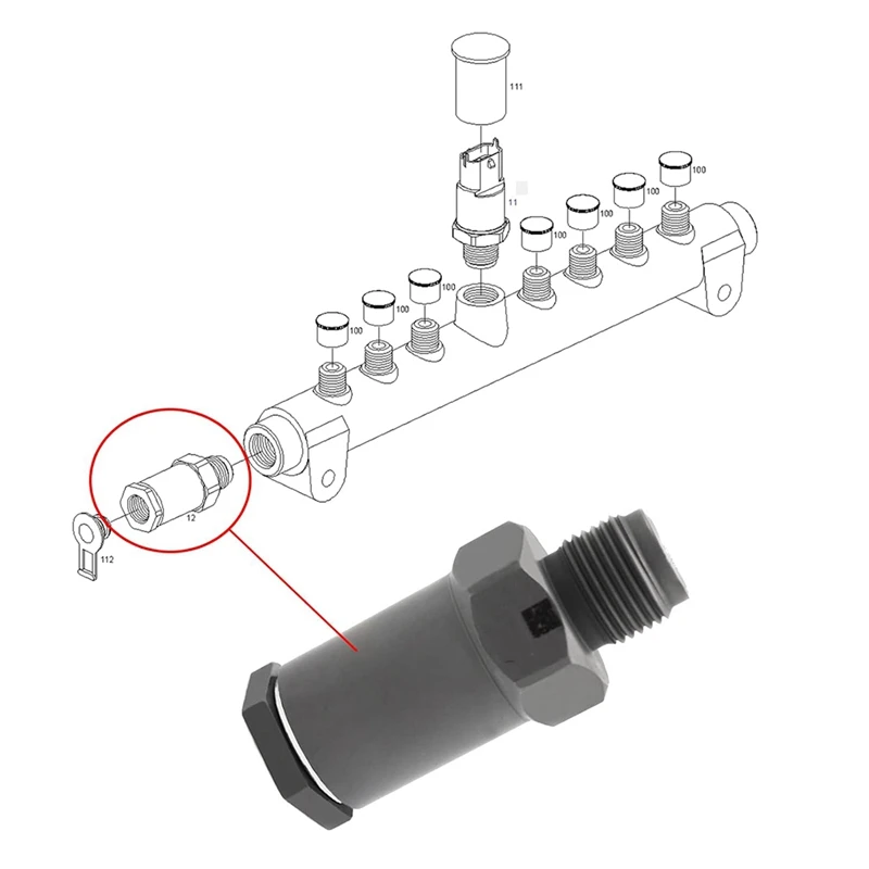 1110010021 предохранительный клапан подачи давления в топливной магистрали