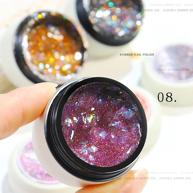 

Горячая Распродажа 2021 Аврора Янтарный лак для ногтей гель блеск Сделай Сам лак для ногтей для женщин девушек гель для ногтей Аврора Янтарны...