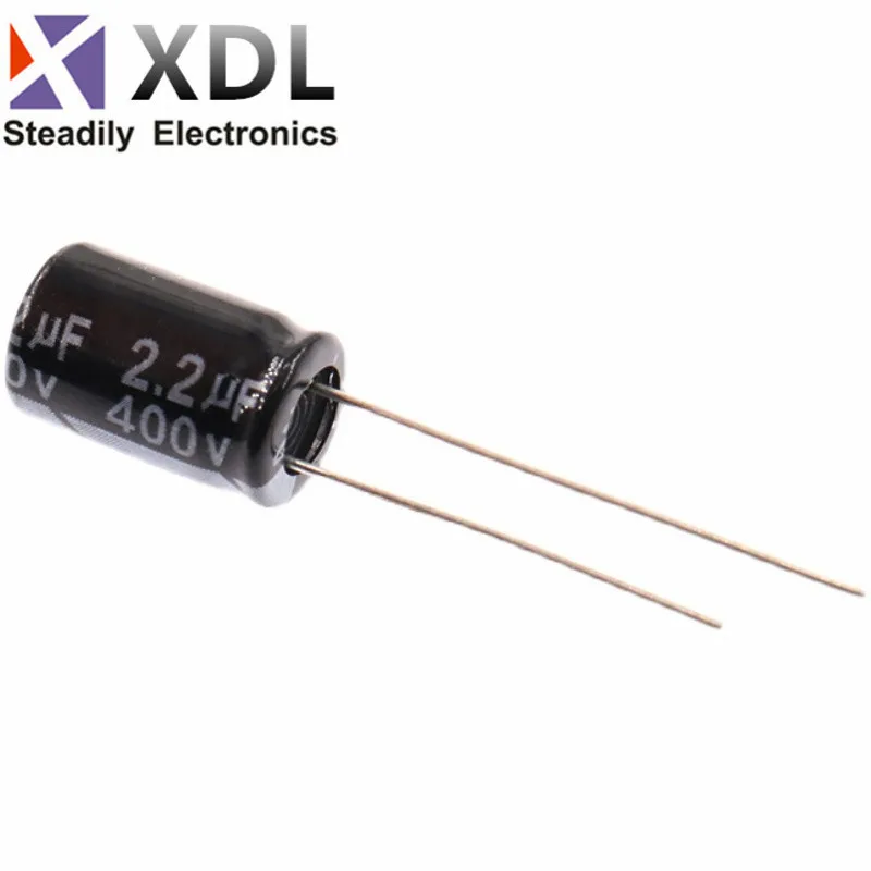 

20PCS Higt quality 400V2.2UF 8*12mm 2.2UF 400V 8*12 Electrolytic capacitor hjxrhgal