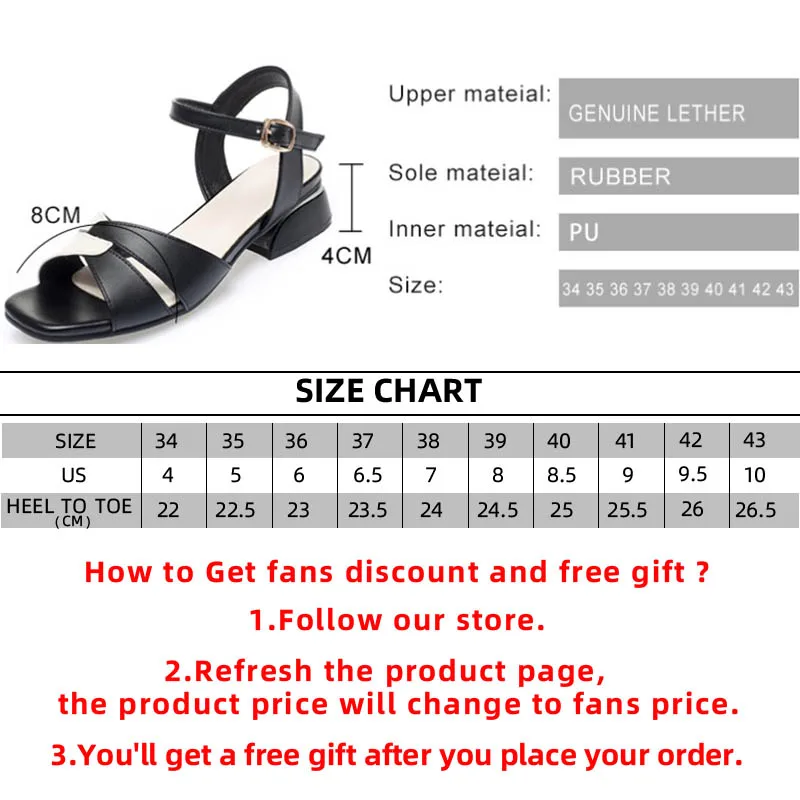 Women Sandal Genuine Leather 2023 New Fashion Women's Summer Buckle Simple Design Sandals Mixed Color Large Size Woman's Sandals