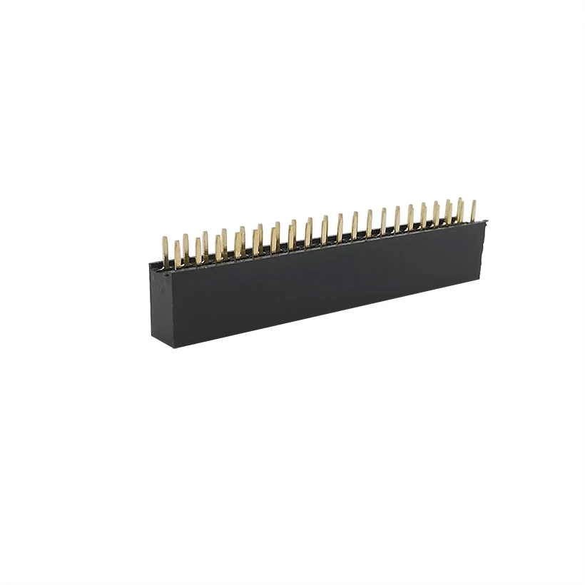 10Pcs 2.54mm 2X2P-40P Double Row Pin Header Female Connectors Straight PCB Socket Pinheader Strip |