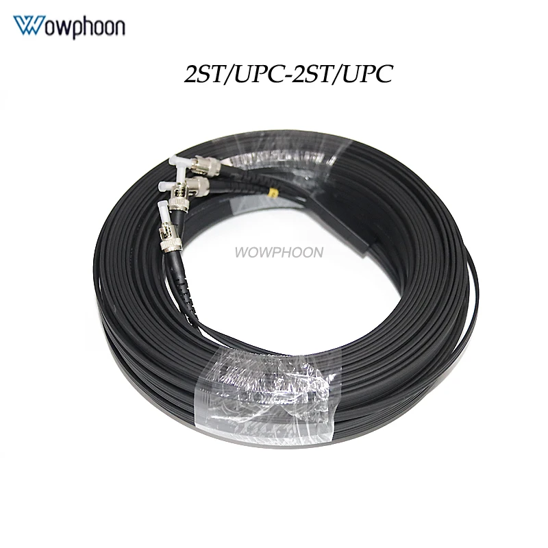 500M 3 Steel 2 Core Outdoor FTTH Drop Cable SC LC ST FC Connector G657A1 Fiber Optic Patch Cord Cable 2 Core