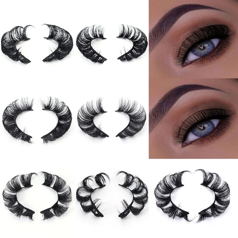 

Fashion 1pairs Eyelashes 3D Mink Lashes DD Volume Handmade Mink False Eyelashes Thick Full Strip Lashes Cruelty Makeup Tool
