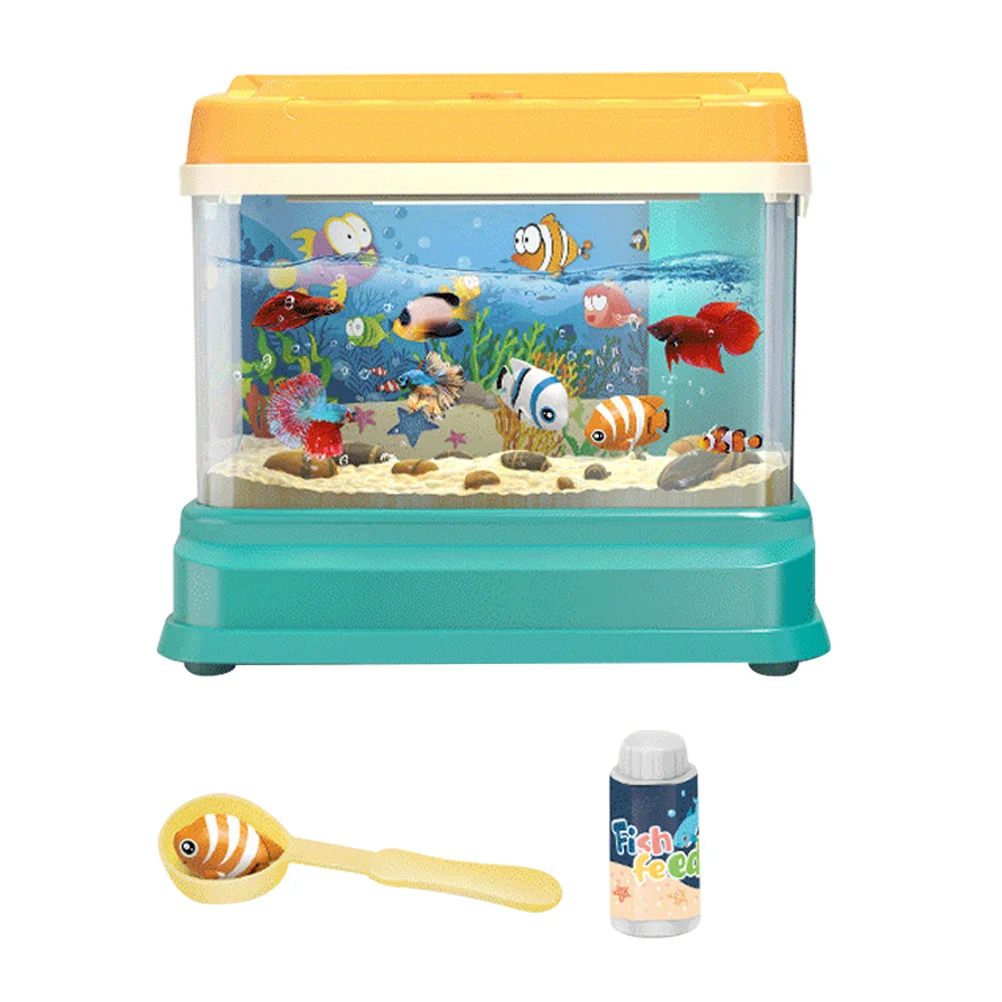 

Aquarium Fishtank Fishing Artificial Lampfake Game Electric Magnetic Catching Led Mini Light Decoration Simulation Children