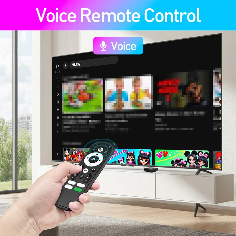 Фото TV98 ATV MAX Plus Android 14 ТВ-приставка 8K 4K HD 4G 5G Двойной WiFi BT5.0 8GB 128GB Allwinner H313 Голосовой пульт Медиаплеер iptv №2