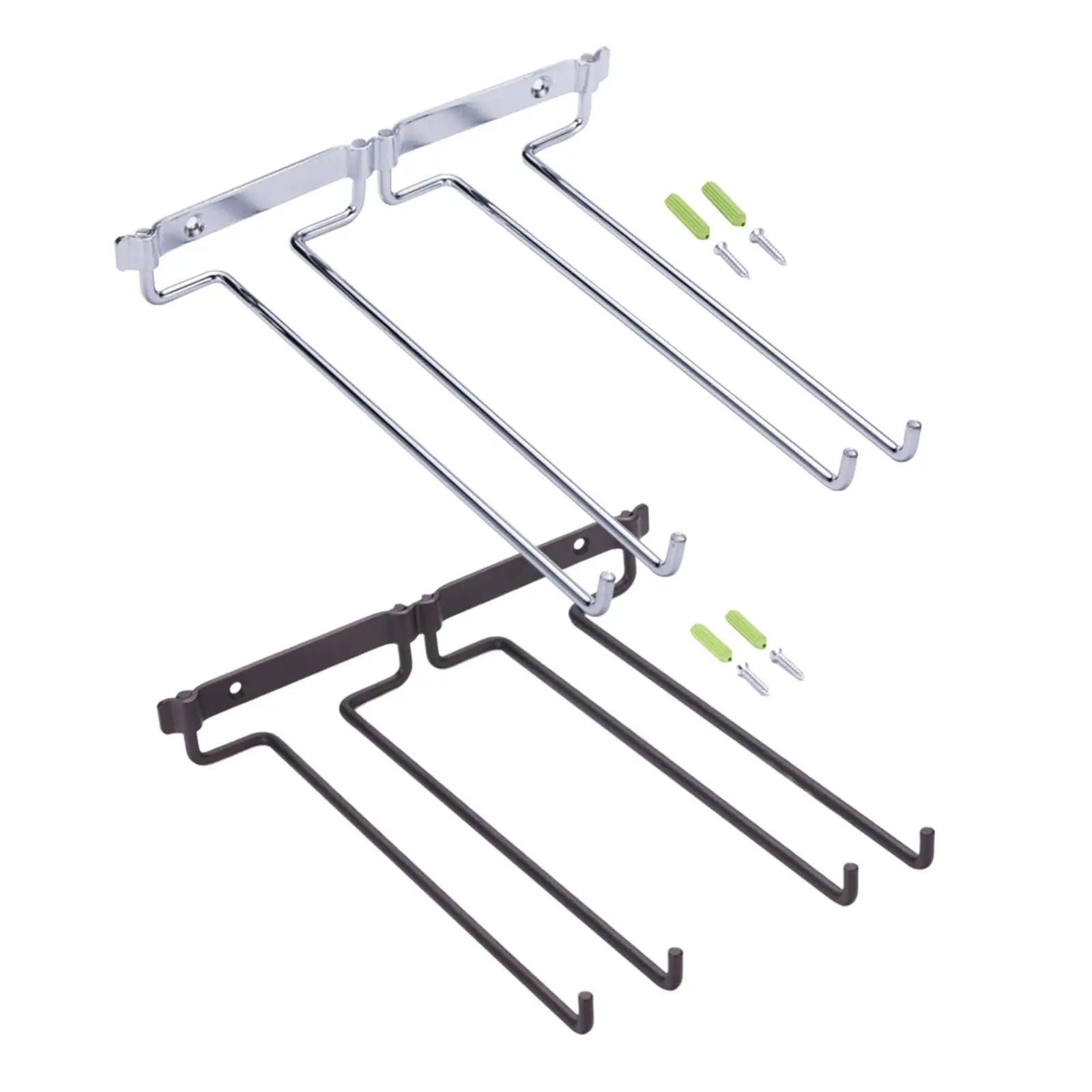 

Wine Glass Holder, Cup Rack Stemware Holder for Kitchen under Cabinet Restaurant