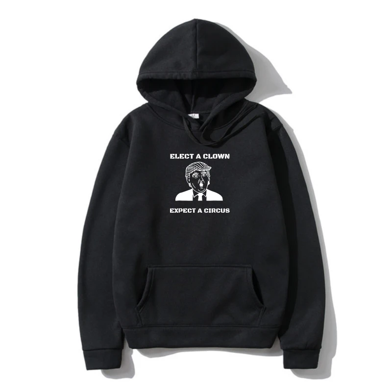 

cool man's Hoodierends Elec A Clown Expec A Circus Antirump For Halloween Men's Prin Casual 100% Cotton Hoodie Popular