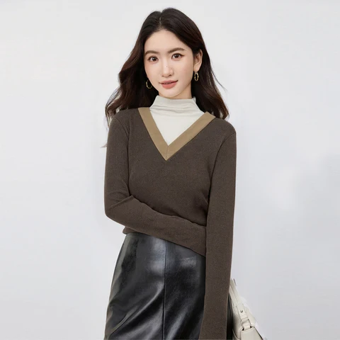 SENTUBILA женский искусственный свитер  полуводолазка