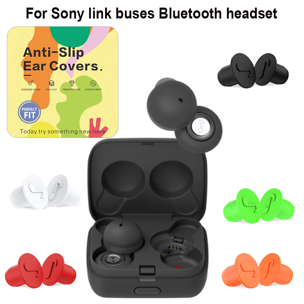 

5 Pairs Earplugs Protective Ear Plugs Soft Silicone Waterproof Anti-noise Earphones Protector for SONY LinkBuds WF-L900 Earplug