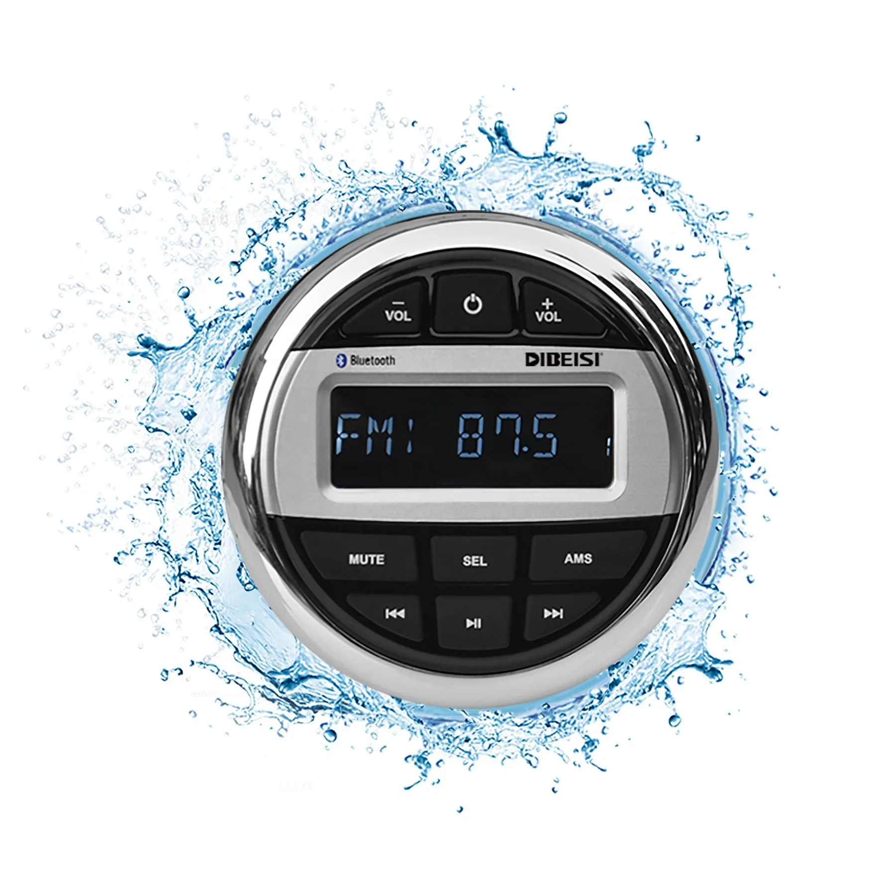 

Водонепроницаемый морской Bluetooth стерео радиоприемник для лодки цифровой медиа аудио FM AM MP3-плеер USB для ATV UTV спа мотоцикла яхты