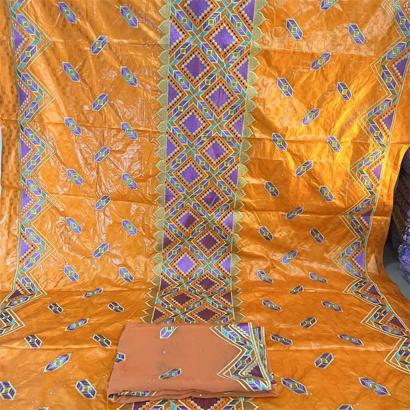 

5 +2yard high quality Jacquard dress fabric bazin riche With fragrance bazin brode fragrant bazin 2022 for weddingparty 1.6k g