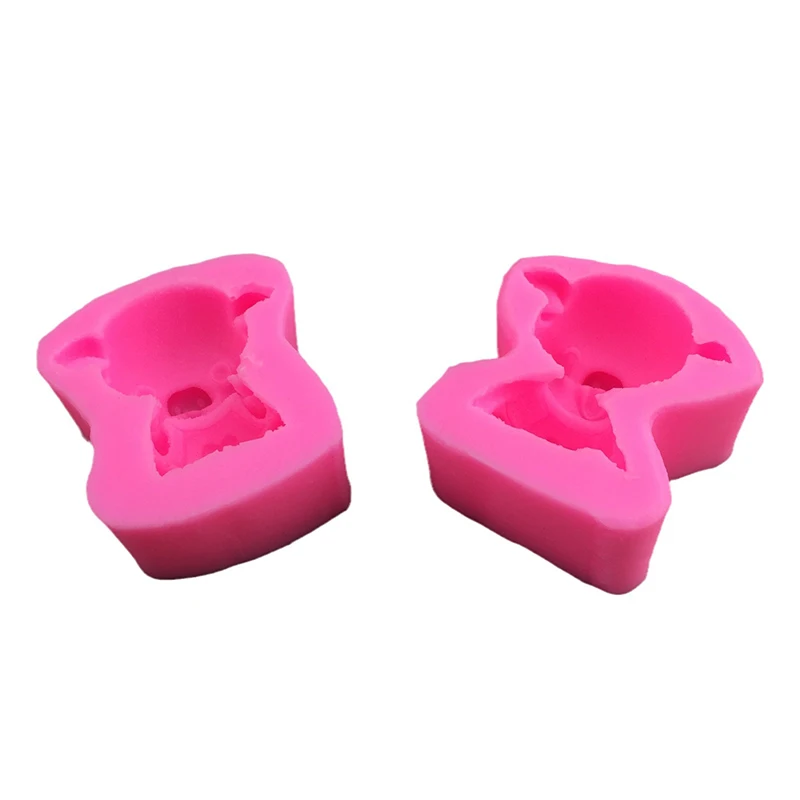 3D милая свинья утка силиконовая форма мусс торт поросенок моделирование ручной