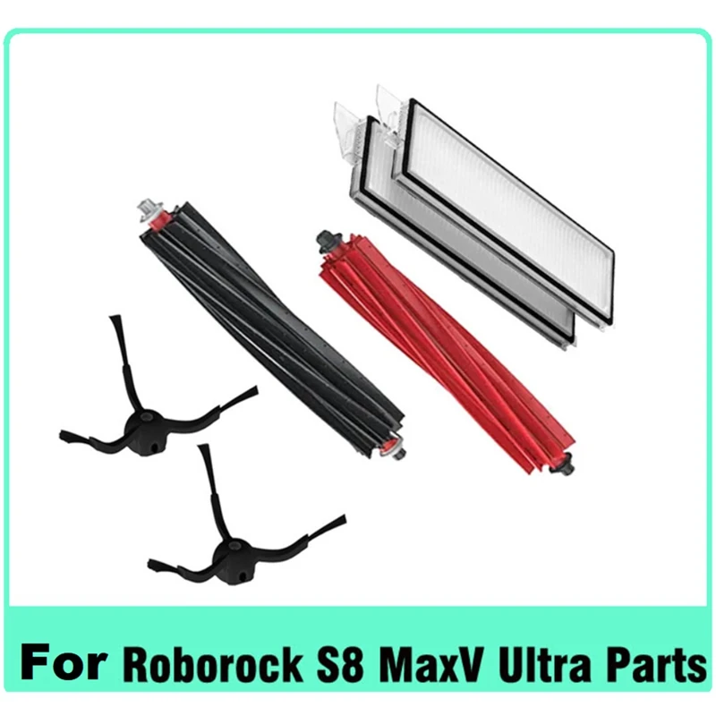 6 шт. для Roborock S8 Maxv Ultra G20s робот-пылесос двойная роликовая щетка HEPA-фильтр боковые