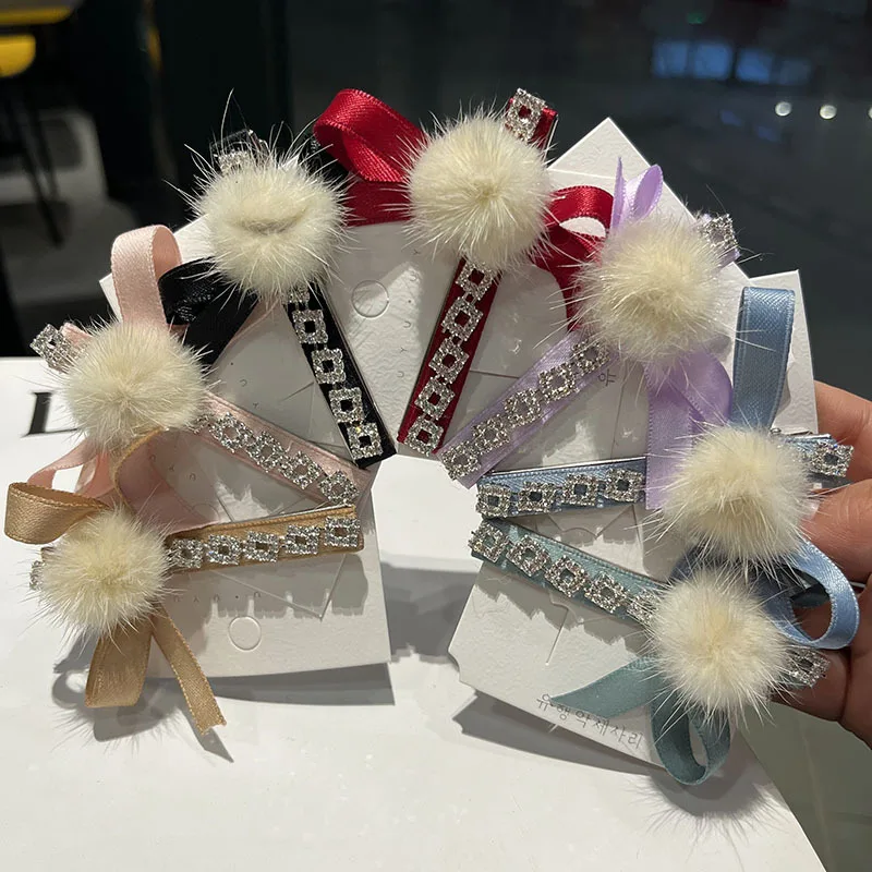 

Metal Pearl Bow Hairpin Side Clip Bangs Clip Fairy Hairpin Hair Accessories.