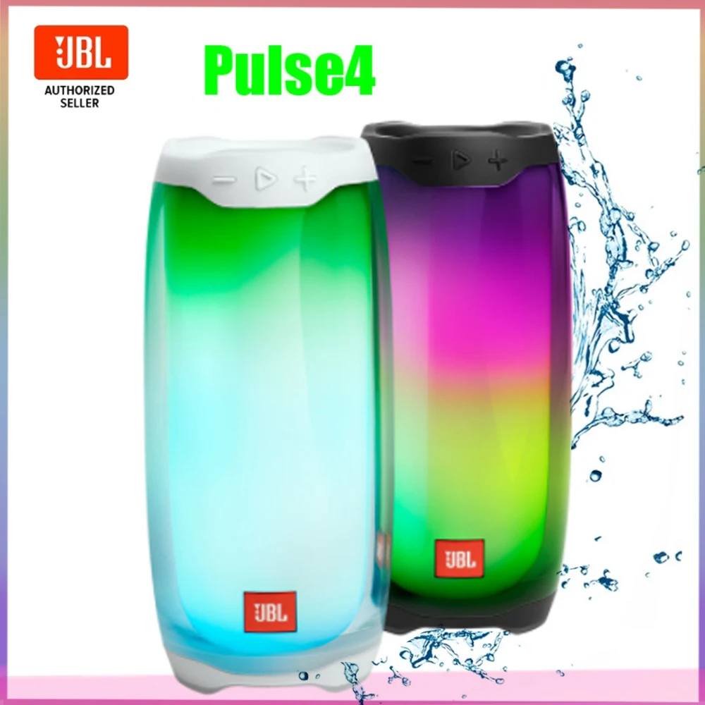 

Беспроводная Bluetooth-Колонка JBL Pulse 4, портативная Водонепроницаемая IPX6 Колонка со светодиодной светодиодный светкой