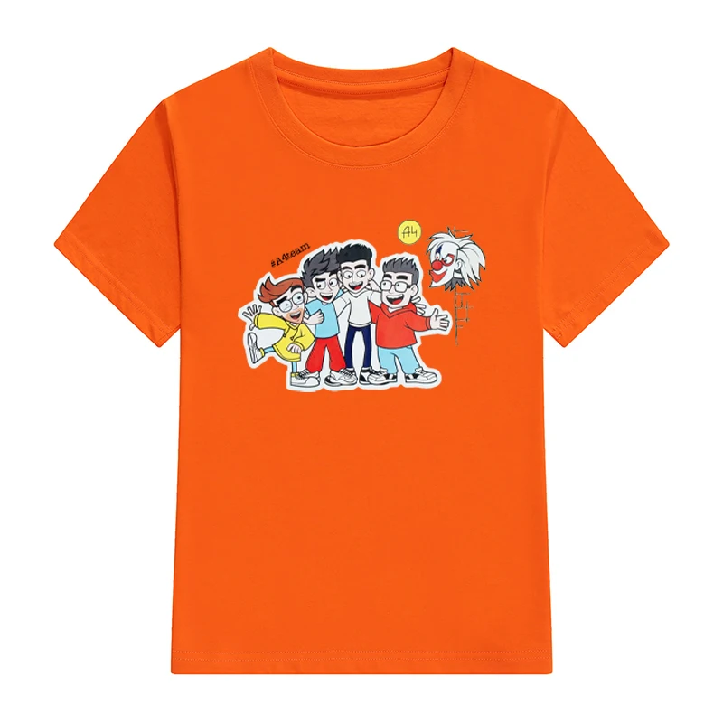 Детские футболки Merch A4 для весны и лета модная семейная одежда с - Цена: 11.69