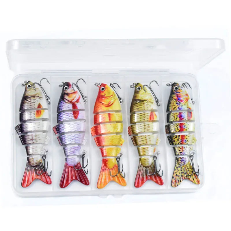 

Artificial Bait Lures For Fishing Swimbait Fake Baits Novelty Soft Multi Section Perch 10cm 16.5g