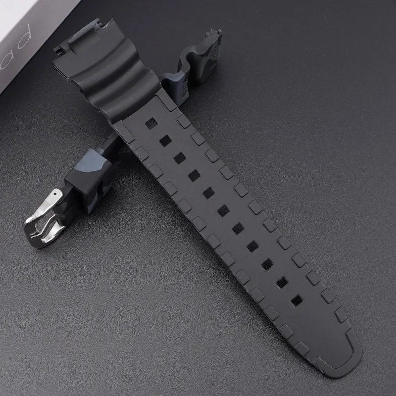 18mm Camouflage Rubber Watch band for Casio AQ-S810W AE-1000W AE-1200/1300 SGW-300 Sport Strap Sweat-proof Bracelet Accessories