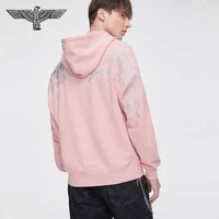 boy london 2022 couple gold and silver thread print loose casual hooded sweater men and women temperament trend sports top