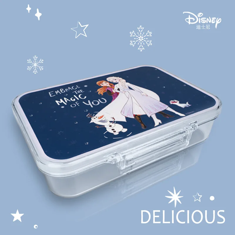 

Новый Съемный Ланч-бокс Disney с изображением мультяшных персонажей из мультфильмов «Холодное сердце», Минни Микки Маус