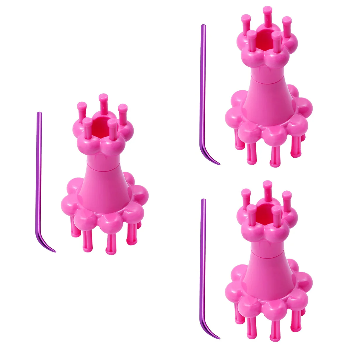 

Knitting Loom Yarn Diy Spool Tool Flower Rope Craft Rotating Board Tools Knitter Maker Dolly Compact Hook Circular Weave French