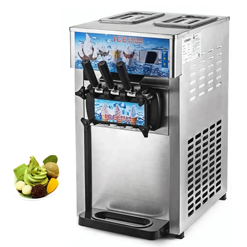 

Soft Serve Ice Cream Machine Fully Automatic Ice Cream Makers Sweet Cone Vending Machine